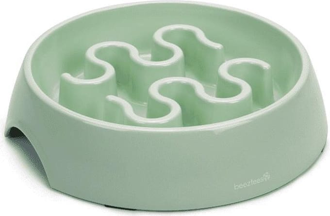 Beeztees melamine Calmo - Anti-schrok eetbak - Hondenvoerbak - Slowfeeder hond - 1L