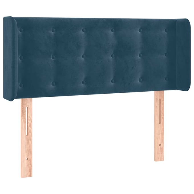 vidaXL - Hoofdbord - LED - 83x16x78/88 - cm - fluweel - donkergroen