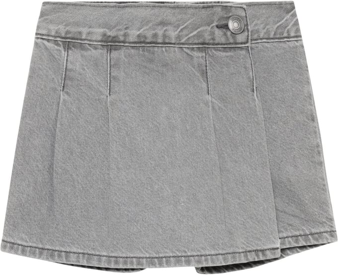 Noppies Rok "mini skort" - Light Grey Denim - Maat 98
