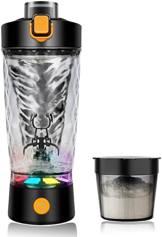 Dailygoods - Eiwitshaker met Elektrische Mixer, 650 ml, USB-C Oplaadbaar