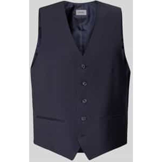 Regular fit gilet van scheerwolmix, model 'HUGO'