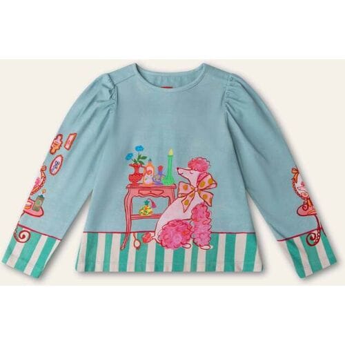 Oilily Triangle T-Shirt- maat152/12yr Bristol Blauw