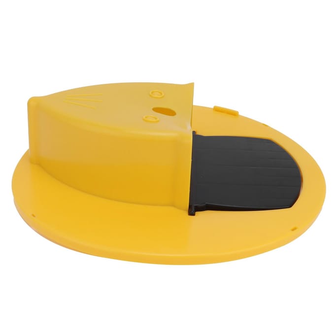 Piège à rats à bascule Durable Réinitialisation automatique Tapette à souris pour intérieur extérieur Capture de souris Jaune jaune