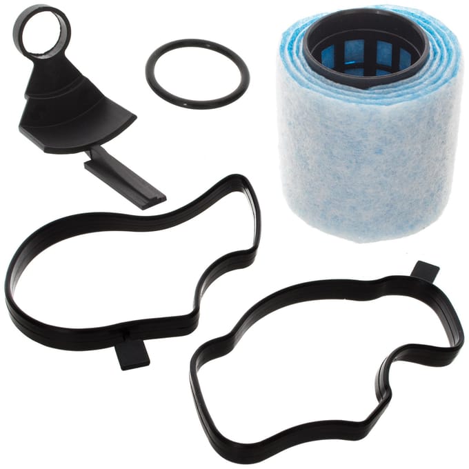 Carterventilatie Filter Set (Odma) - Inclusief 3 Pakkingen - Voor BMW 3 (E46), 5 (E39), 7 (E38), X3 (E83), X5 (E53) - Diesel - OE 11127793164