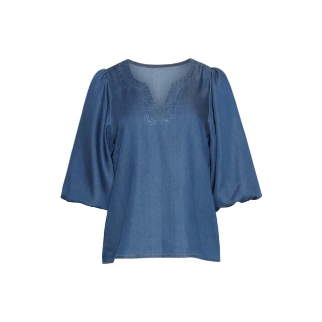 Smashed Lemon Soepele tencel denim top |