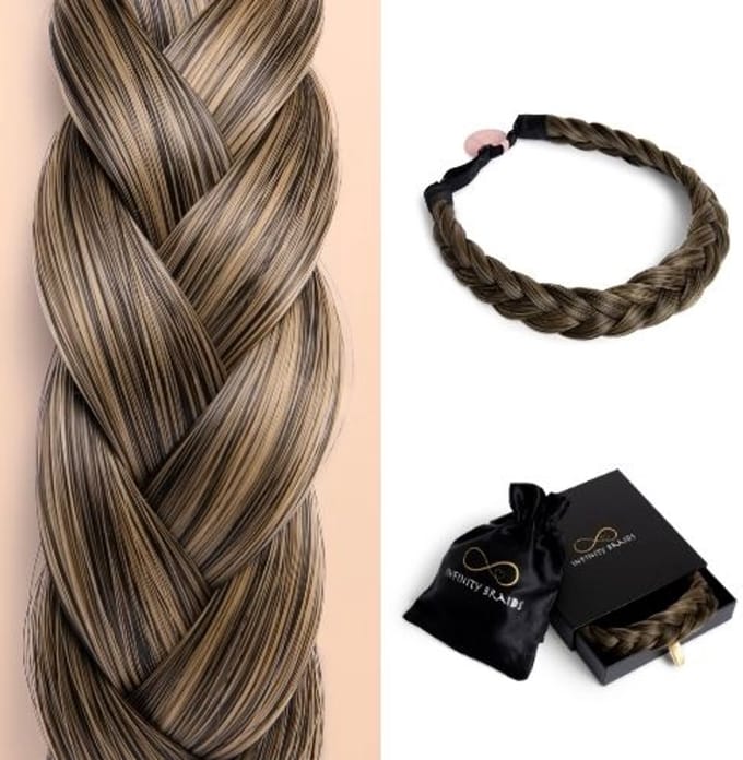 Infinity Braids - Lizzy Regular Braid - Haarband - Haarband Dames - Haarbanden - Haarband meisje - Lizzy Atomic Punch