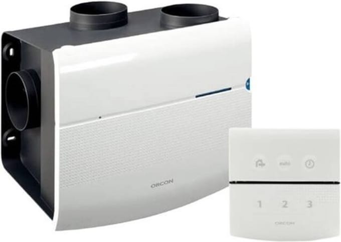 Orcon combinatie pakket randaarde stekker MVS 15R 520m³/h + RFT bediening