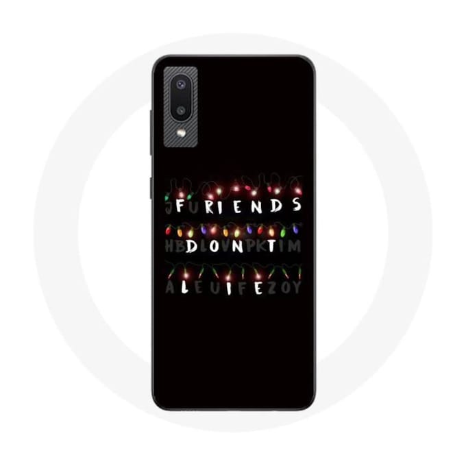 Coque - Samsung - Galaxy A02 - Souple - Noir - Stranger Things - Joyeux Noël