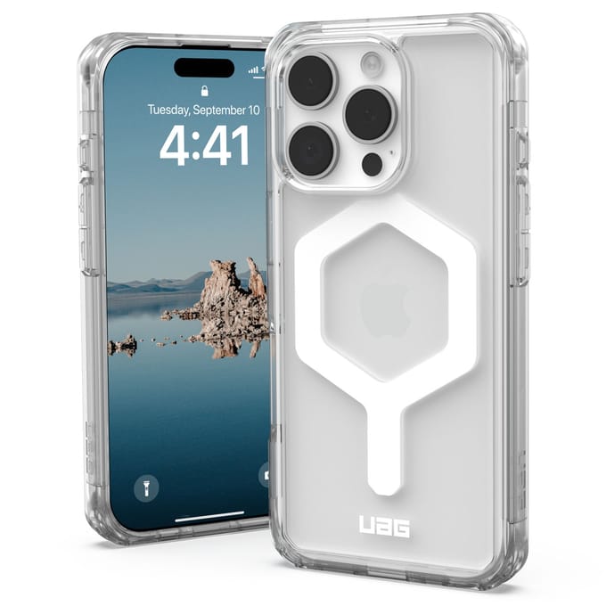 UAG - Plyo Mag geschikt voor iPhone 16 Pro Hoesje - transparant/wit | transparant/wit