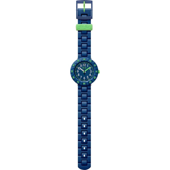 Flik Flak 7+ Power Time FCSP086 Solo Dark Blue Horloge