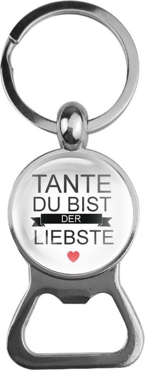 Bieropener Glas - Tante Du Bist Der Liebste