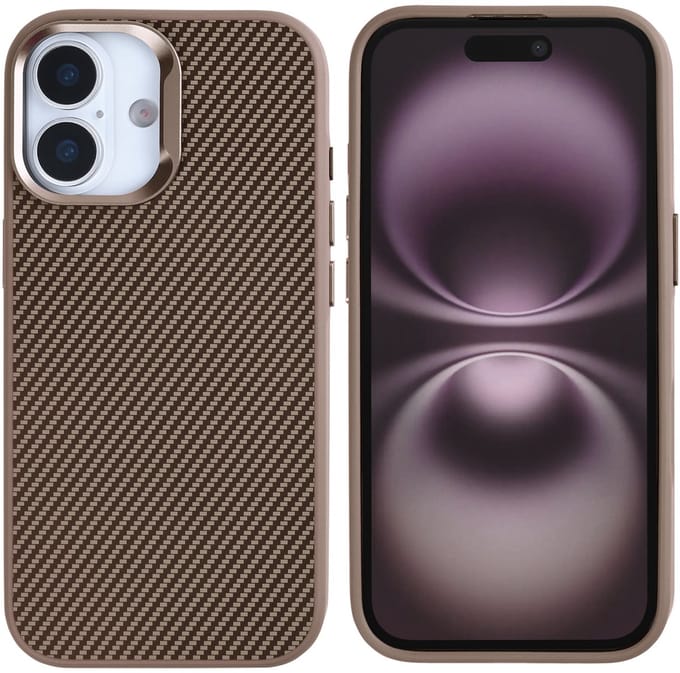 Rixus Mag Carbon With MagSafe For Apple iPhone 17 Brown