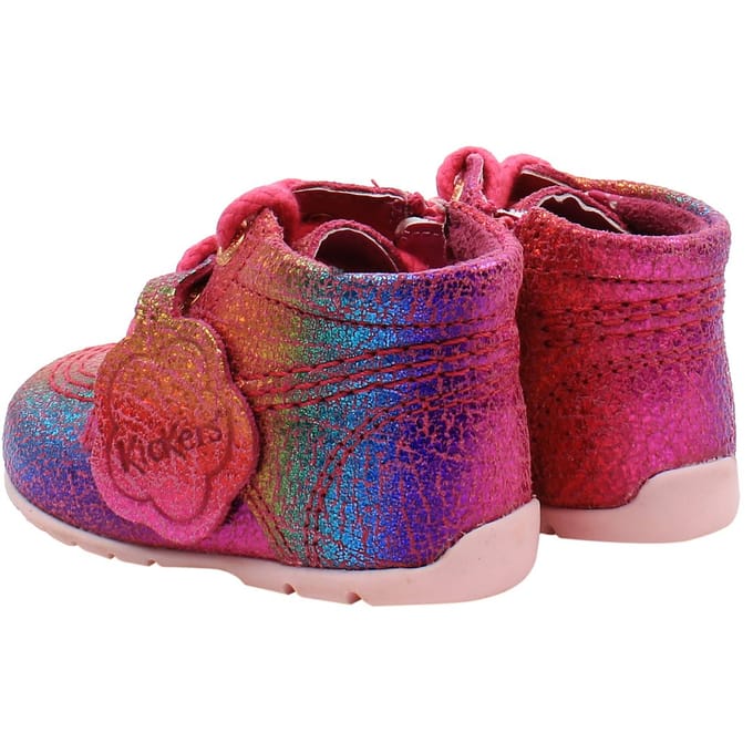 Kickers Hi B Enkellaarsjes Kinderen Roze