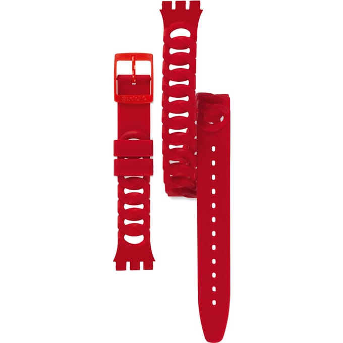 Swatch Plastic - Originals Medium (34mm) /Access/Solar/Musicall/Stop - G/SK/SL/SR/SS/SO28 AGR164 GR164 Cranberry Link Horlogeband