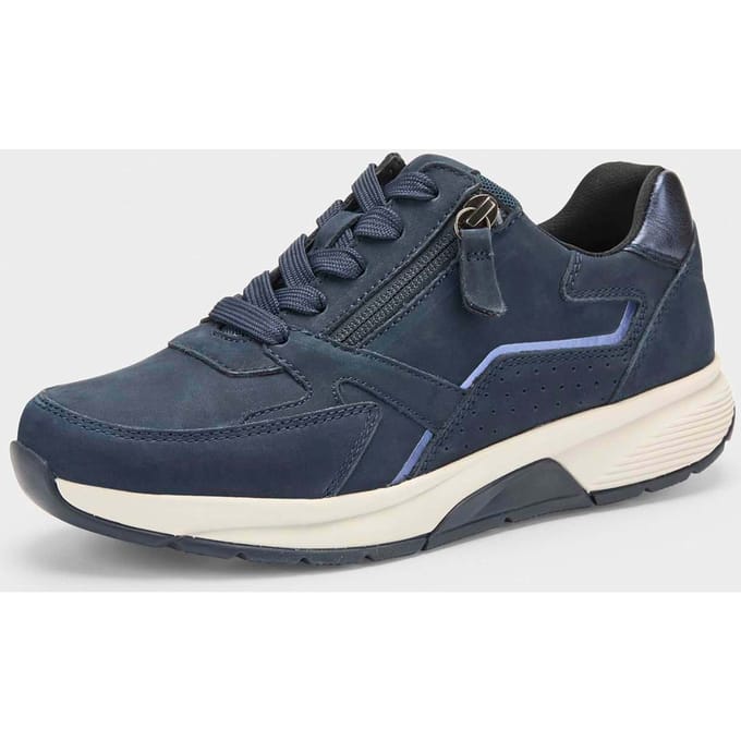 Sneakers met mesh voering - marine - Gr. 7,5 van Goldner Fashion