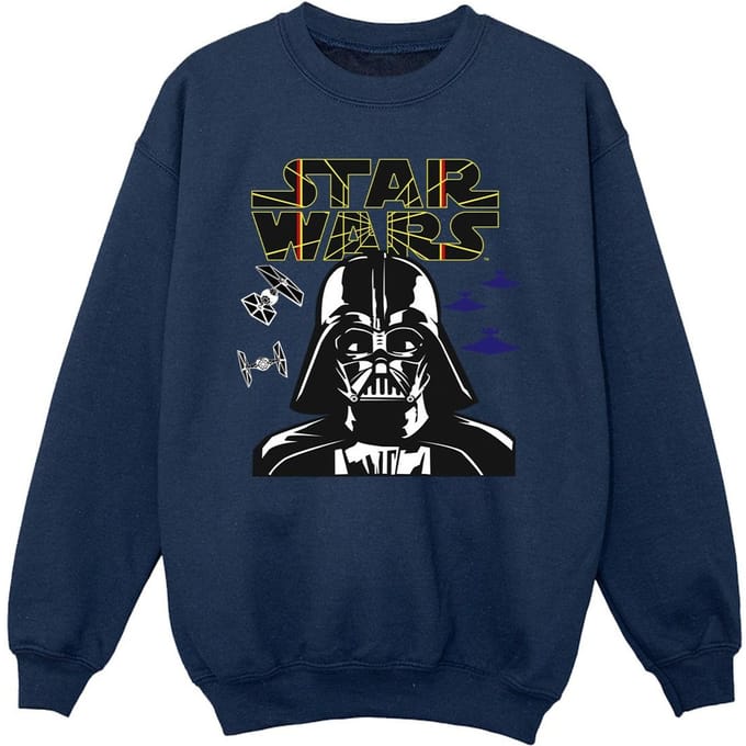 Star Wars Meisjes Darth Vader Comp Logo Sweatshirt (Marineblauw)