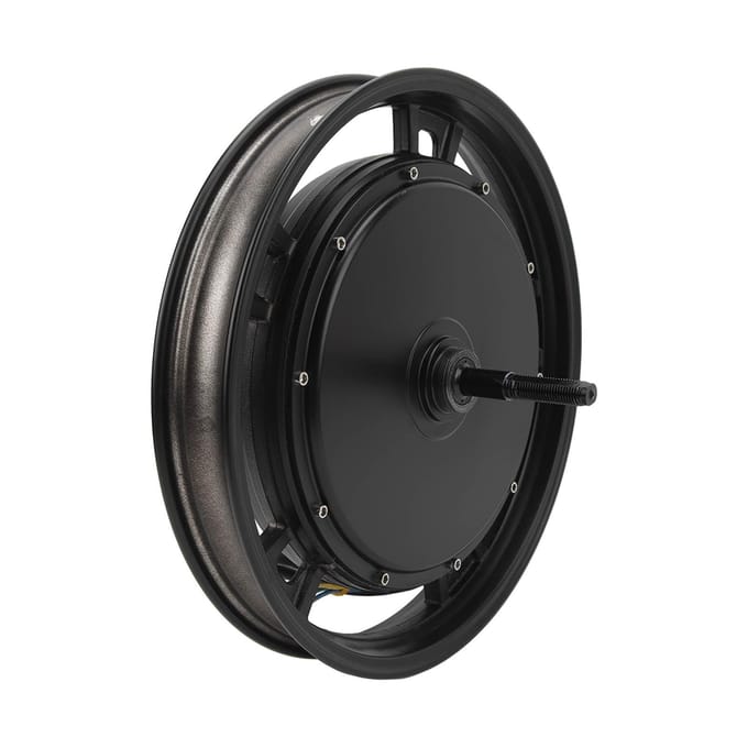 16 Inch Wiel Borstelloze Naafmotor Laag Geluidsniveau Meervoudige Bescherming Waterdicht Voor Elektrische Motorfiets black