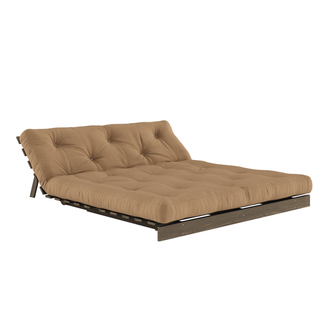Karup Slaapbank Roots 160 - 755 Mocca - 106 carob brown lacquered