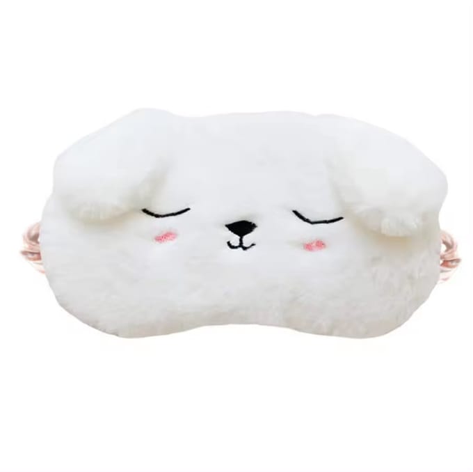 Slaapmasker Kind - Wit Hondje Puppy - Vanaf 5 jaar