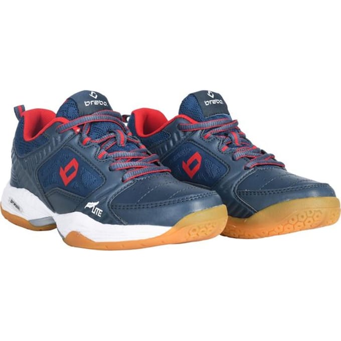 Brabo Tribute Indoor Unisex Hockeyschoenen - Navy/Red - Maat 35