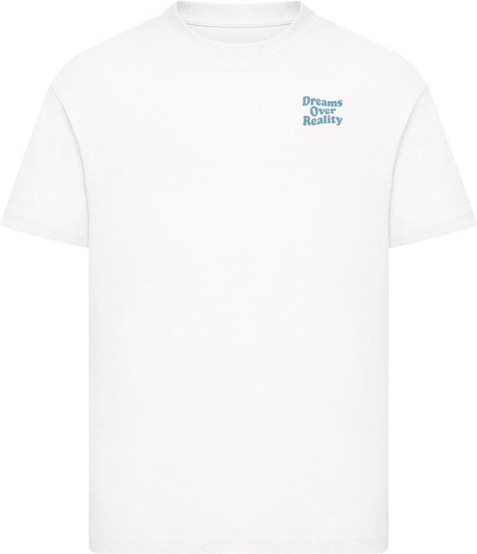 Mister Tee - Dreams Over Reality Wording Kinder Tshirt - Kids 146/152 - Wit