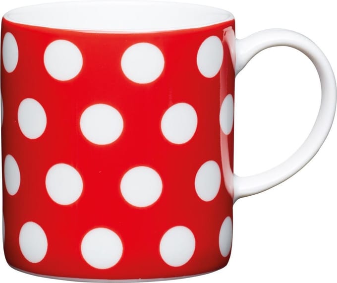 Espresso Kopje - Polka Dot - Rood - 80ml - KitchenCraft