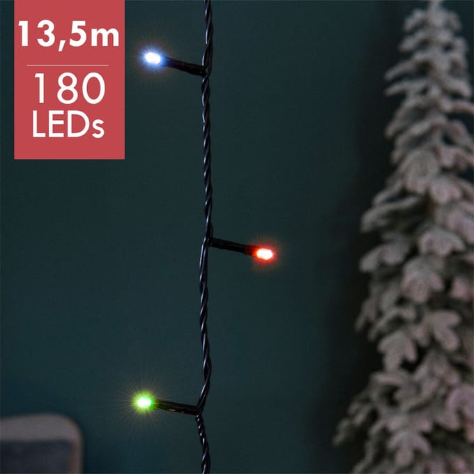 Basic Twinkle Lights 180led 13.5m multicolor | Lumineo 494151