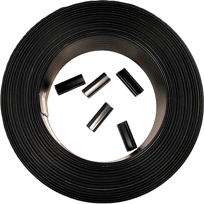 NATURE – Privacyscreenrol 50 m – PVC – antraciet – 100 clips