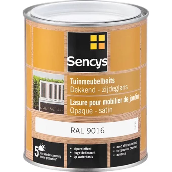 Sencys Buitenbeits - Verkeerswit Ral9016 - 750ml