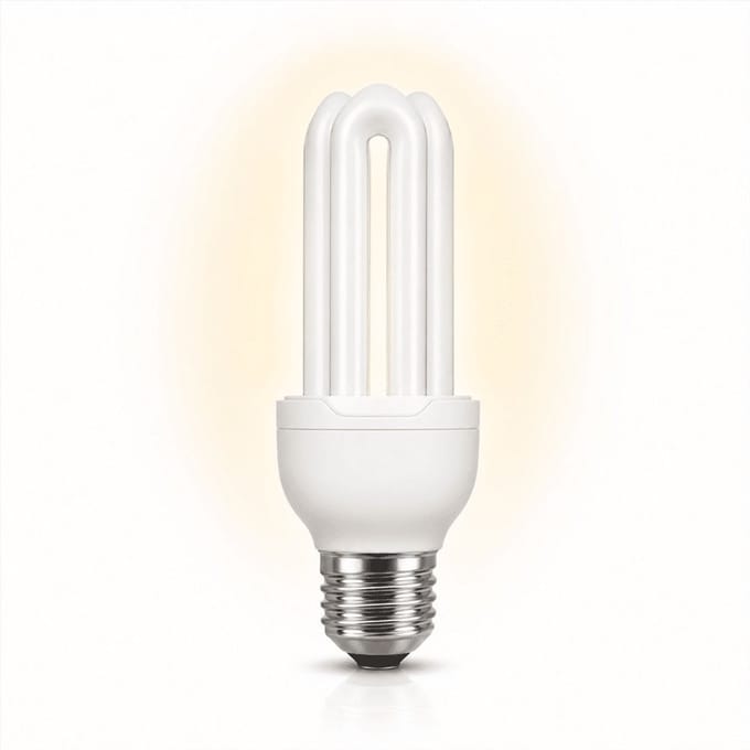 1x Stick Spaarlamp E27 - 15W - Daglicht (6000K) - 910 lm - 10 jaar - Niet Dimbaar