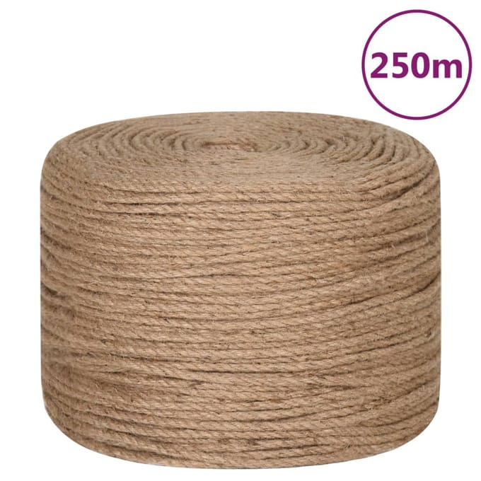 vidaXL - Touw - 250 - m - lang - 6 - mm - dik - jute
