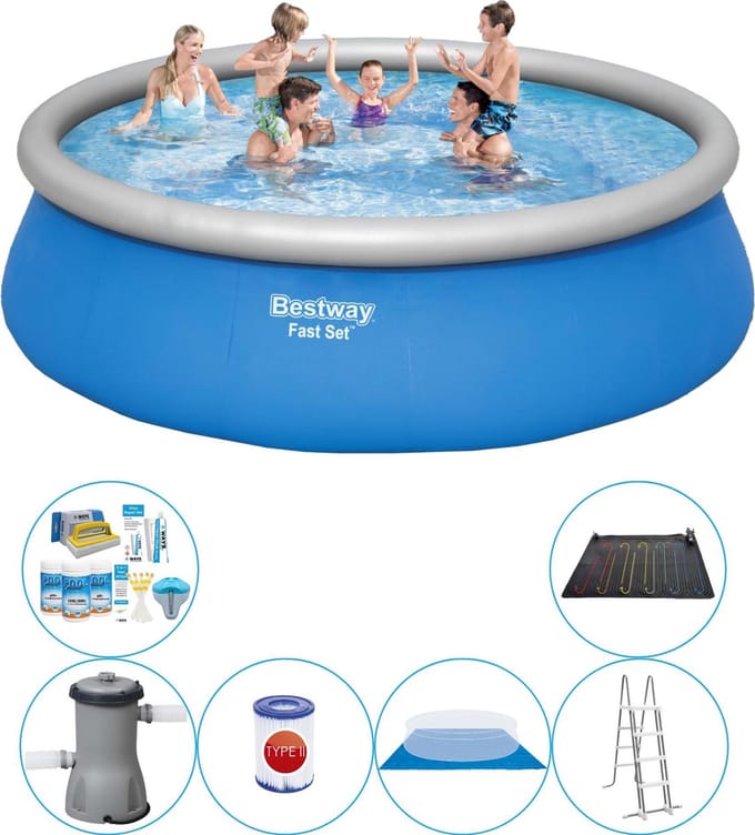 Fast Set Rond 457x122 cm - 8-delig - Zwembad Combi Deal