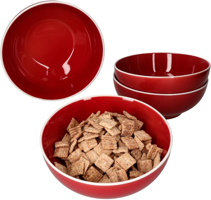Set van 4 kommen Linus rood - 404135