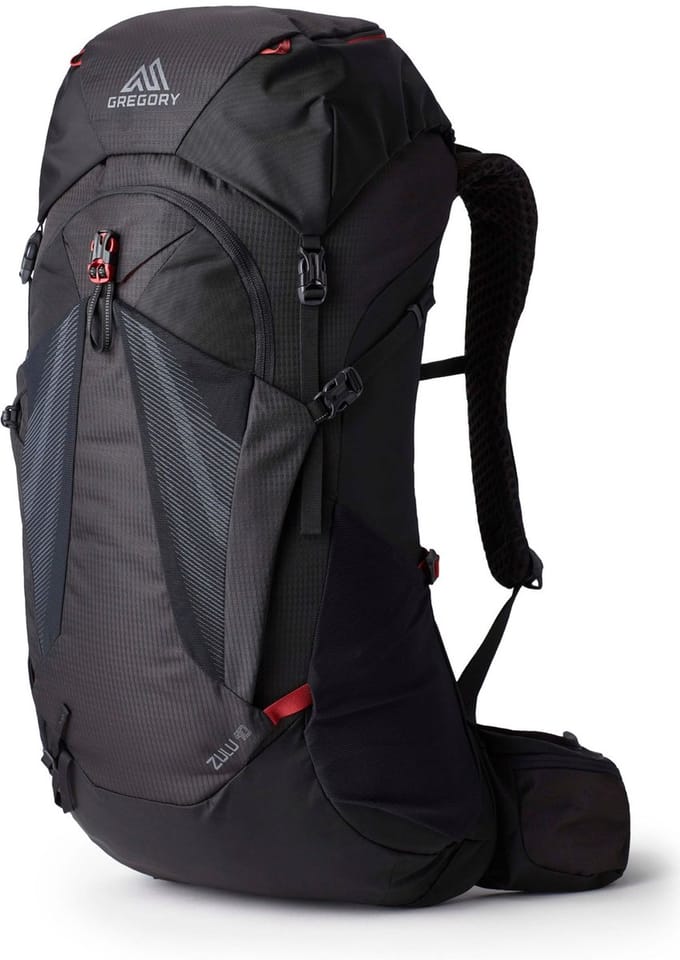 GREGORY trekkingrugzak rugzak Zulu 40 RC Backpack Volcanic Black zwart