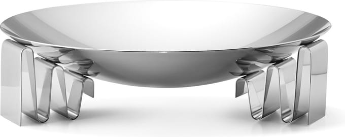 Georg Jensen Frequency Schaal Groot - RVS - Ø32 cm - Zilver
