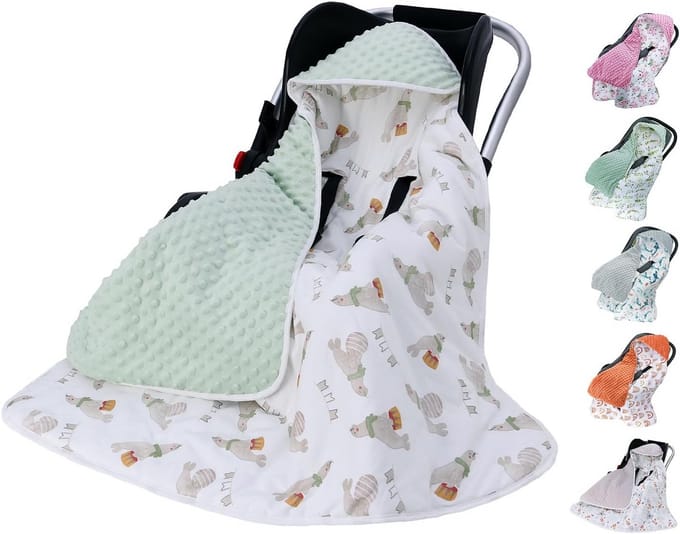 Omkeerbare Wikkeldeken voor Baby's - Zacht, Warm en Universeel