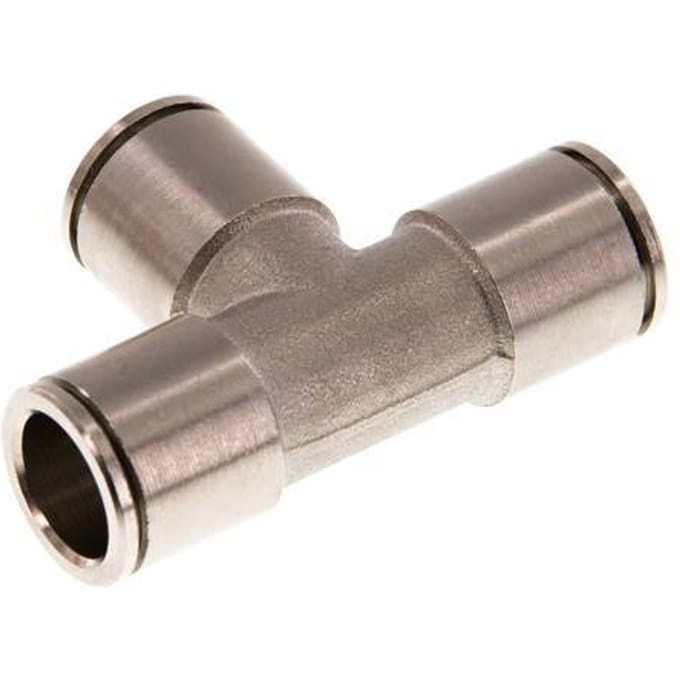12mm T-koppeling Messing Insteekfitting NBR