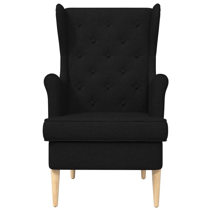 vidaXL - Fauteuil - Zwart - Stof