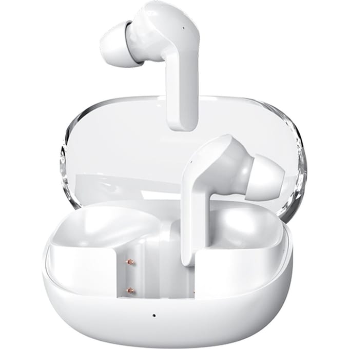 BT 5.3 draadloze hoofdtelefoon Mini Smart Half-in-ear sportheadset Oordopjes wit