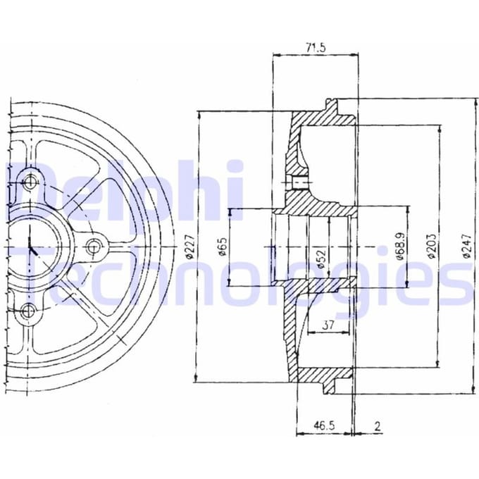Remtrommel DELPHI BF392