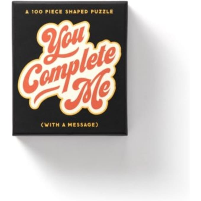 You Complete Me 100 Piece Mini Shaped Puzzle - Brass Monkey