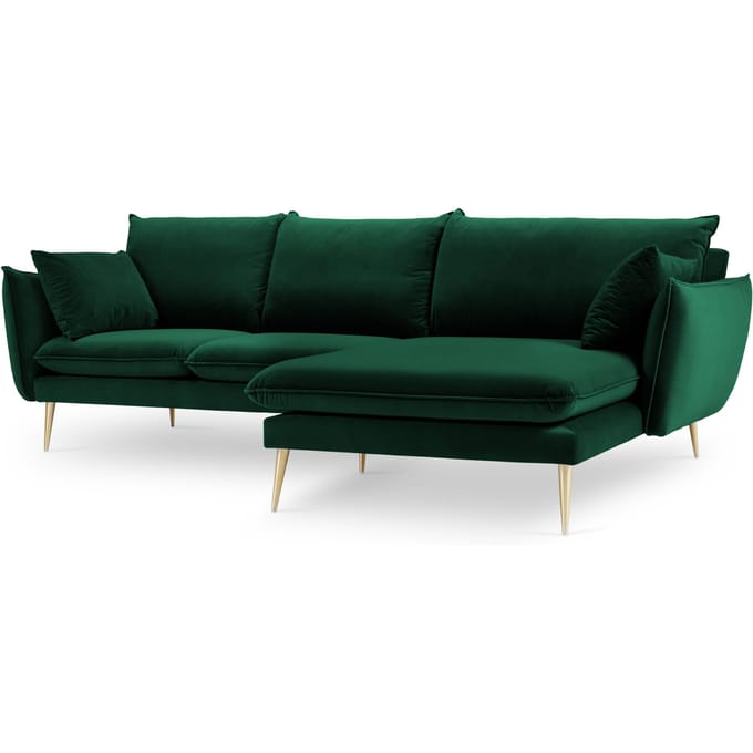 3.5-zitshoekbank Elio rechts velvet | Milo Casa
