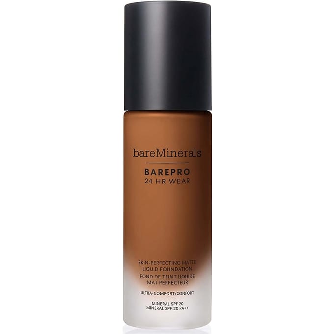 bareMinerals Barepro 24Hr Matte Comfort Liquid Foundation Mineral Spf20 30ml (various shades) - Deep 55 Warm