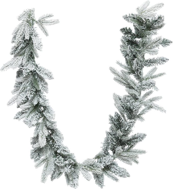 Guirlande van besneeuwde takken van de kerstboom, 180 cm