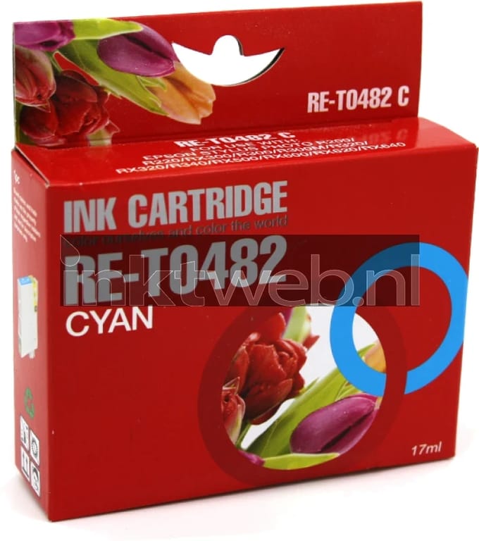 Huismerk Epson T0482 cyaan (Huismerk (compatible))