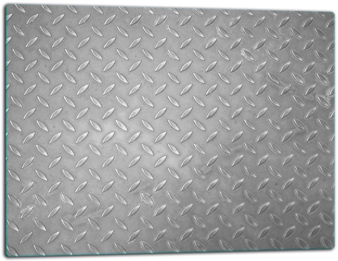 TMK ArtDeko - Snijplank - Glas - 52x40cm - Grijs