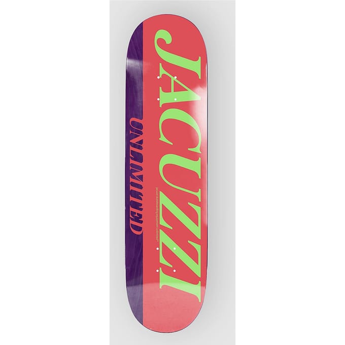 Jacuzzi Unlimited Flavor 8.5" Skateboard Deck rood
