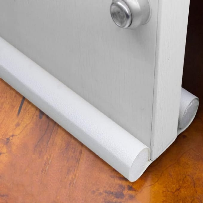 Flexibele Tochtstrip voor Onder Deur - 96 cm - Wit - Isolatie tegen Kou en Wind