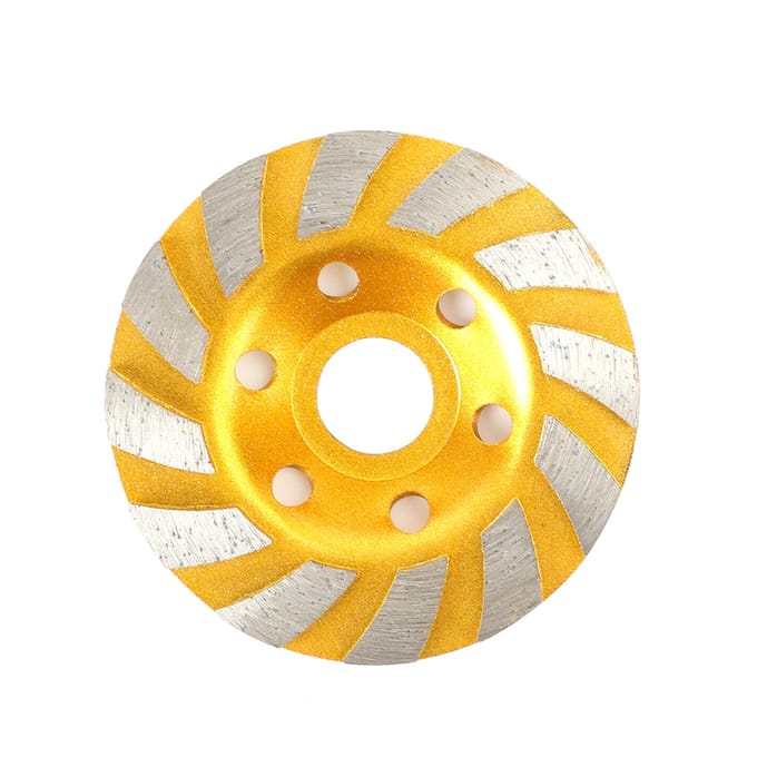 4in Diamant Segment Slijpschijf Haakse Slijpschijf voor Graniet Steen Marmer Metselwerk Beton Snijden goud