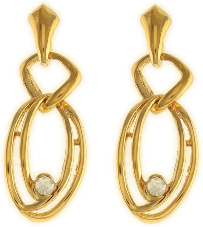 Behave - Dames oorbellen - Goudkleur ovaal elegant design - 3,5 cm